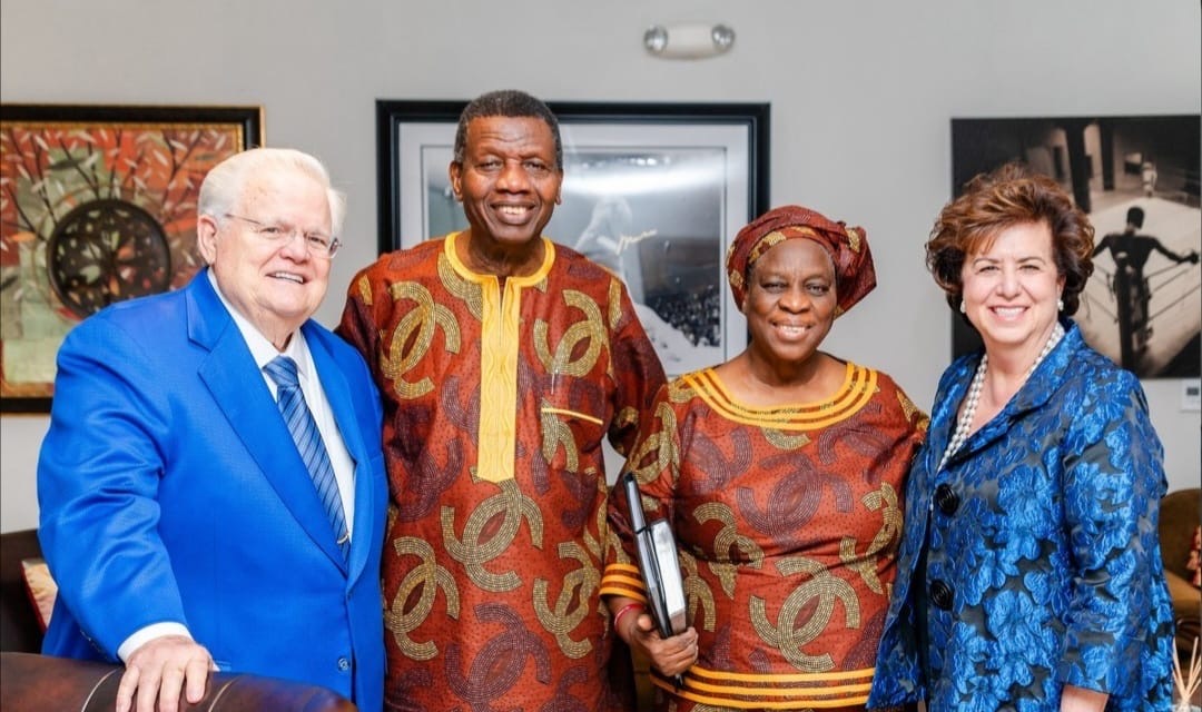 Hagge and Adeboye with local partners